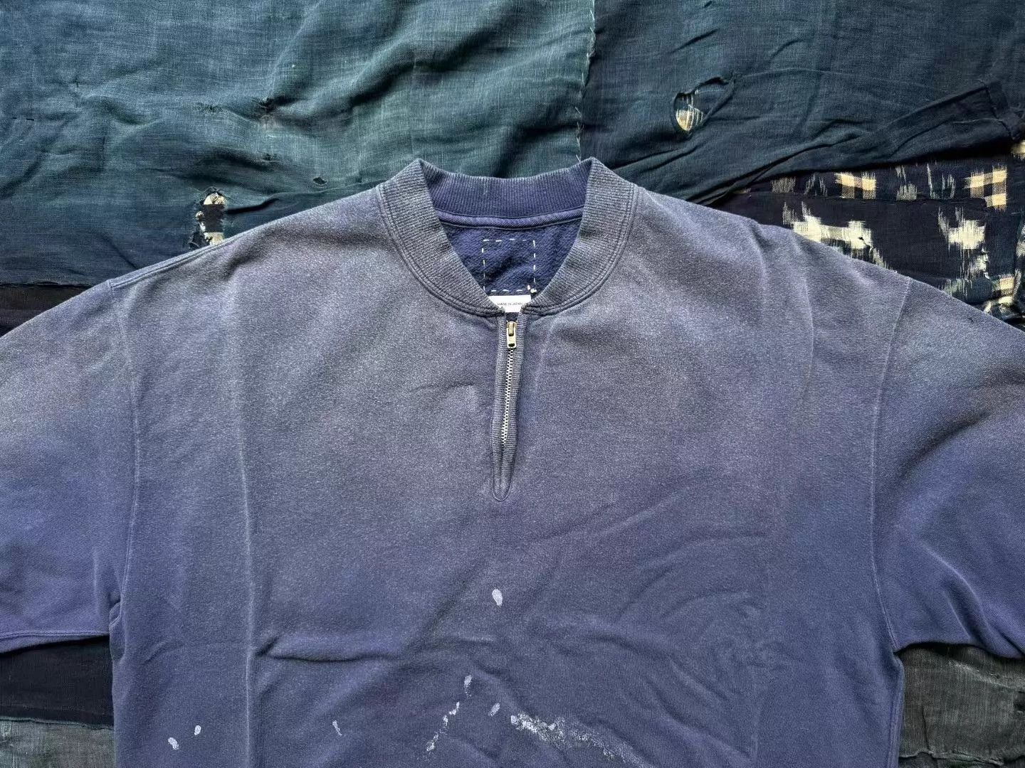 Visvim VISVIM MONDO HENLEY ZIP S/S CRASH NAVY US 2 New Size US M / EU 48-50 / 2 - 3 Thumbnail