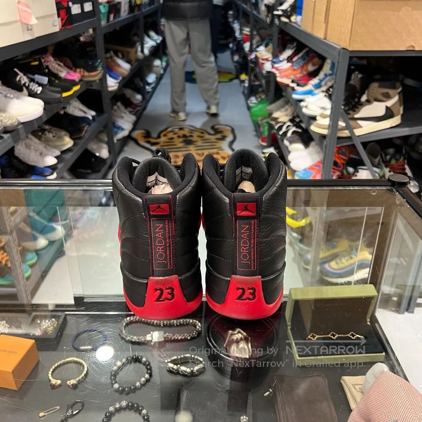 Jordan Brand Jordan AJ12 Black Red. Size US 11 / EU 44 - 3 Thumbnail