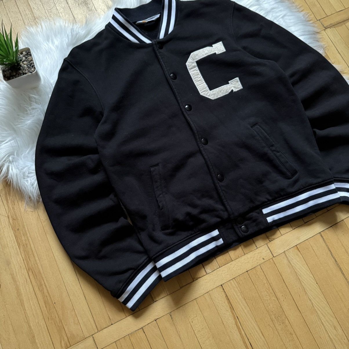 Carhartt 📌 Vintage Carhartt 00s W Cup Big Logo Bomber Jacket Size US M / EU 48-50 / 2 - 4 Thumbnail