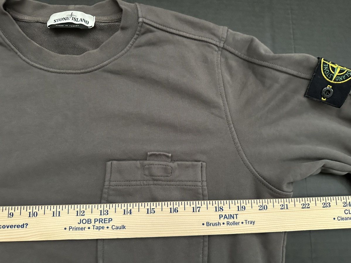 Stone Island Stone Island Pocket Crewneck Sweatshirt Charcoal Gray m vtg Size US M / EU 48-50 / 2 - 4 Thumbnail