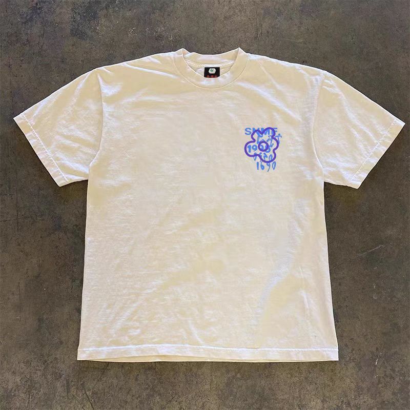 Japanese Brand × Vintage Blue flower retro all-match cotton t-shirt Size US L / EU 52-54 / 3 - 2 Thumbnail