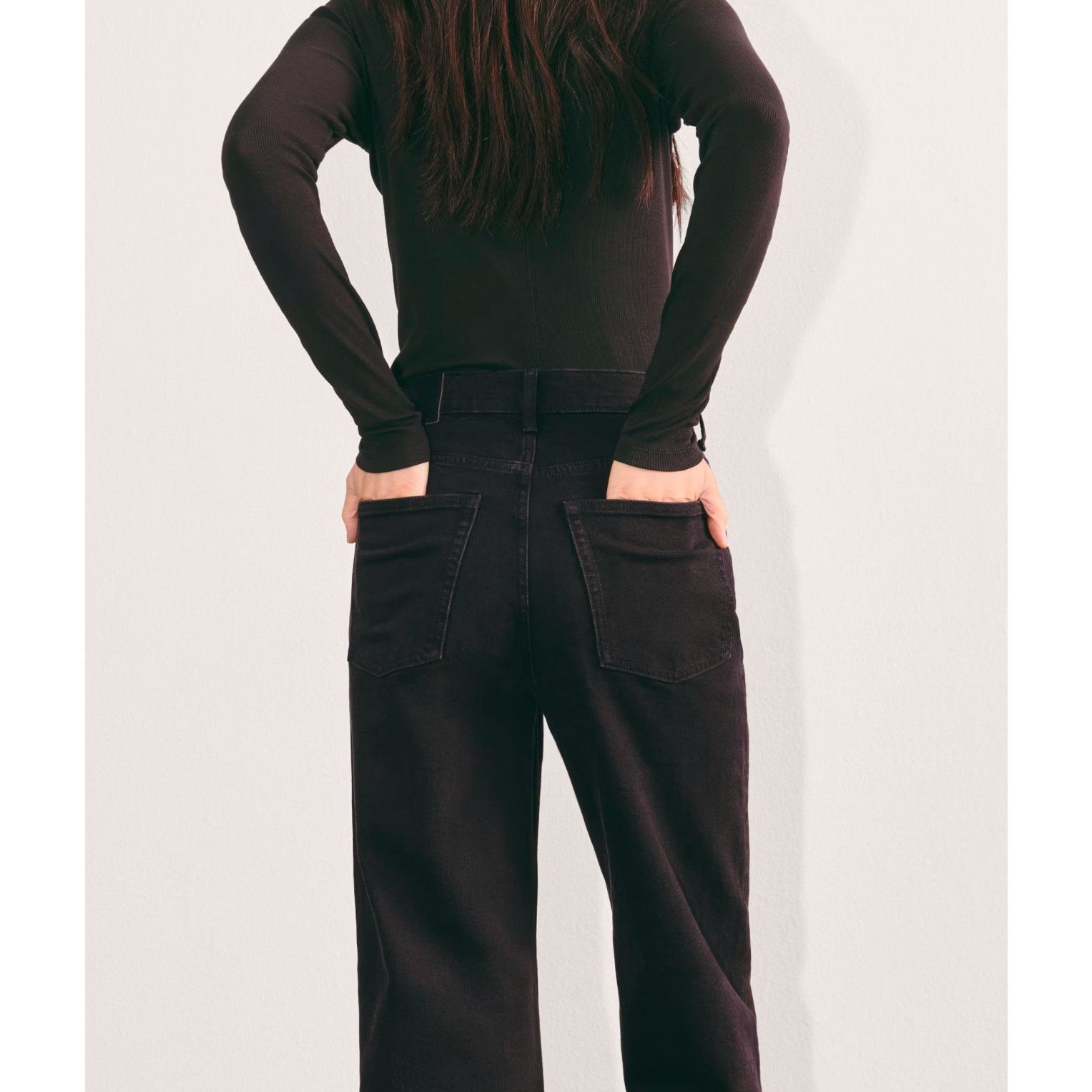 Everlane NWT Everlane The Way-High Jean In Coal Black Size 23 Long Size 23" - 3 Thumbnail