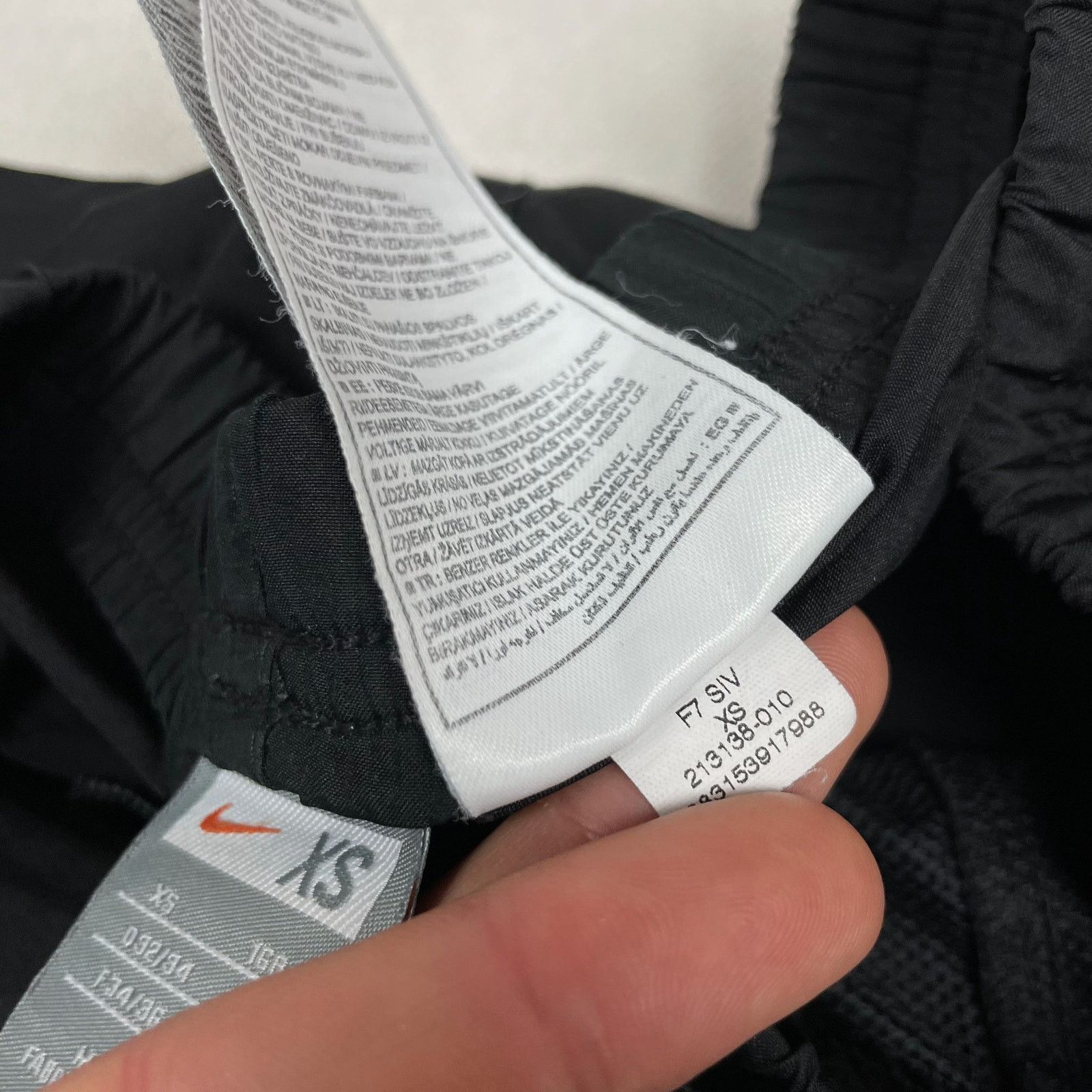 Nike × Vintage Nike Women's Black Logo Drawstring Ankle Zip Pants XS Size 30" / US 8 / IT 44 - 10 Thumbnail