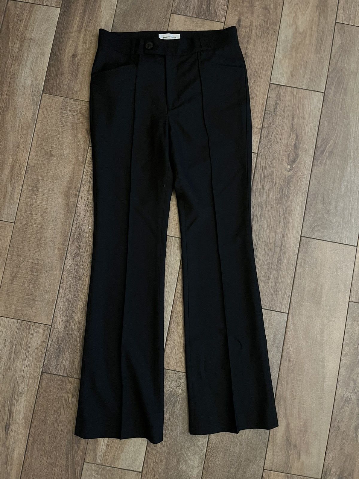 image of Ernest W Baker Ernest W. Baker Flaired Trousers Black, Men's (Size 30)