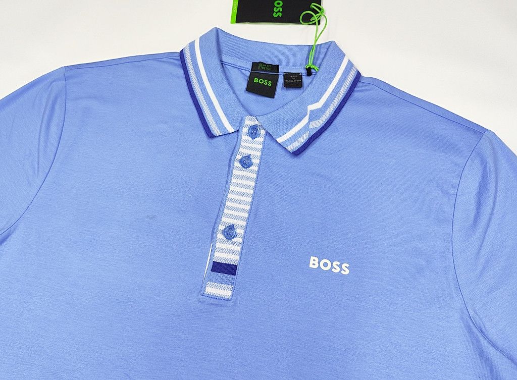 Hugo Boss HUGO BOSS with tag light blue colar tshirt Size US S / EU 44-46 / 1 - 3 Thumbnail