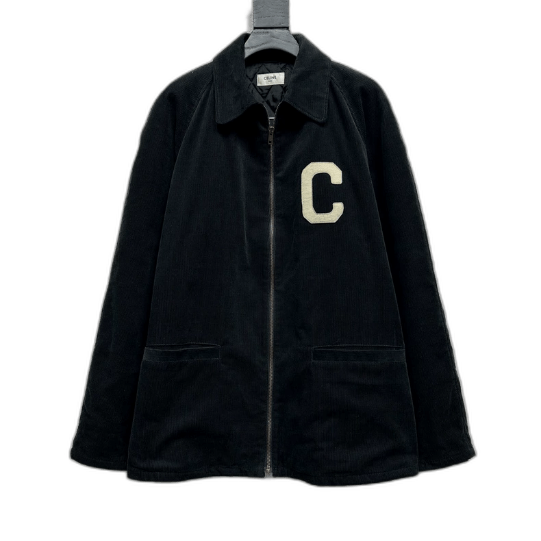 Celine Celine Long Sleeve Corduroy Jacket with Logo Size US M / EU 48-50 / 2 - 1 Thumbnail
