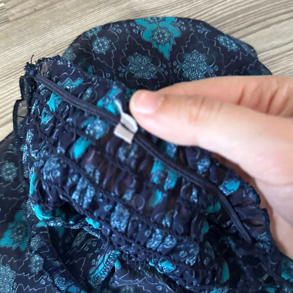 Other blue babydoll sheer blouse Size M / US 6-8 / IT 42-44 - 3 Thumbnail