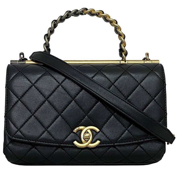 Chanel CHANEL Handbag Black Leather Size ONE SIZE - 1 Thumbnail