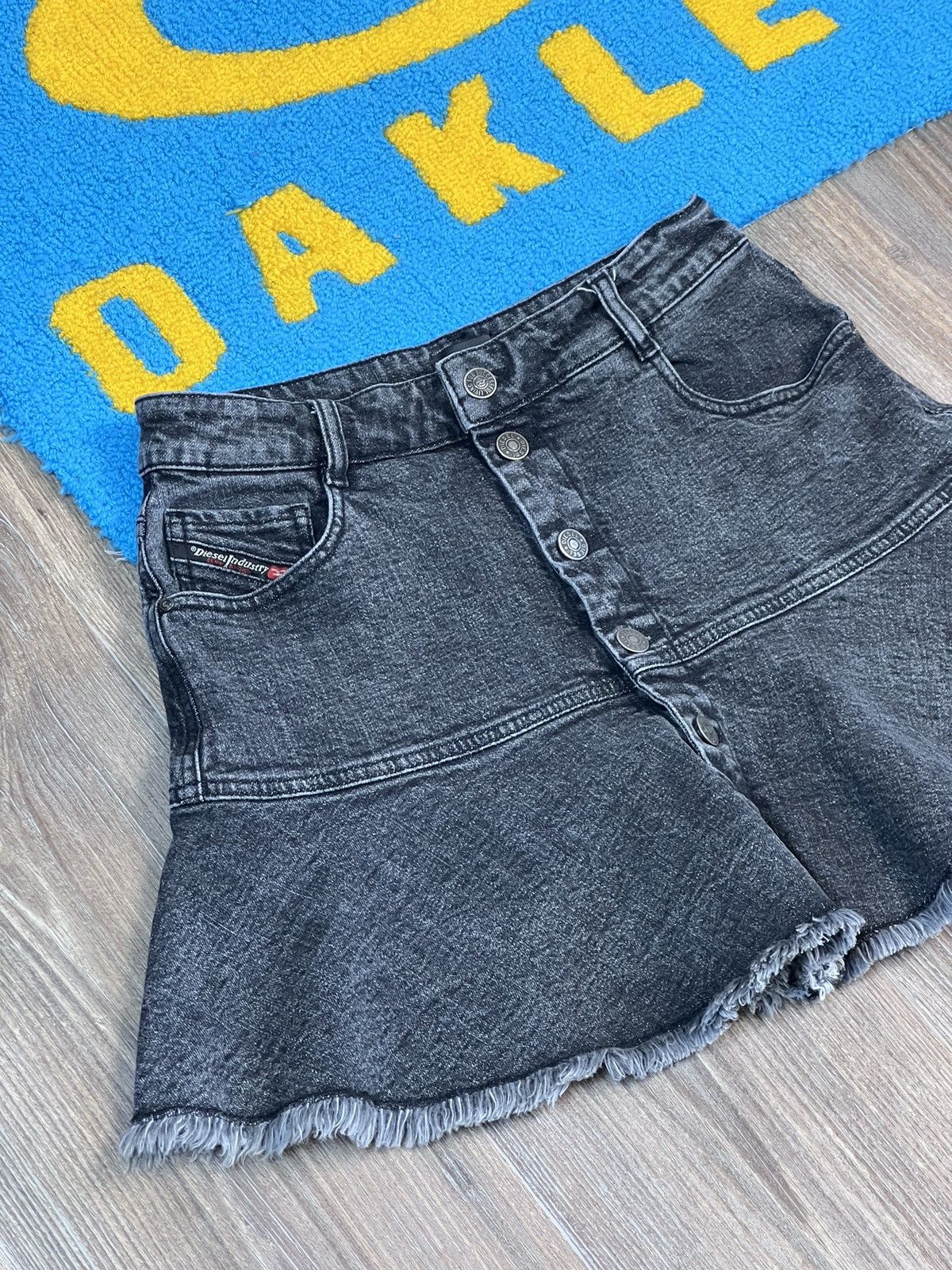 Diesel Diesel Denim Button Up Grey Mini Skirt Size 24" / US 00 / IT 34 - 3 Thumbnail
