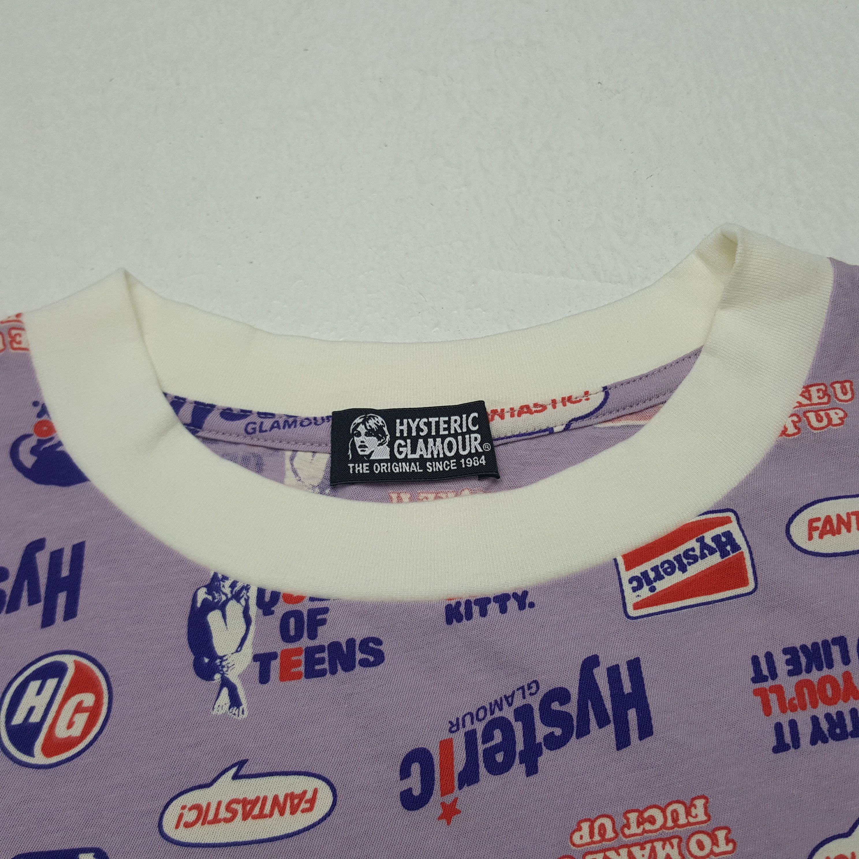 Hysteric Glamour × Japanese Brand × Vintage Vintage Hysteric Glamour Fullprinted Tshirt Size US XS / EU 42 / 0 - 3 Thumbnail