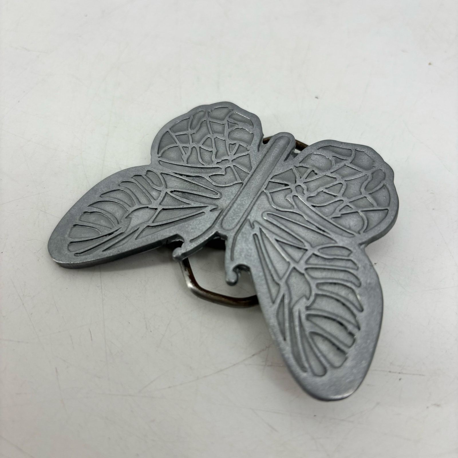 Vintage Butterfly Belt Buckle Pewter Women's Boho Western Festival Size ONE SIZE - 13 Thumbnail