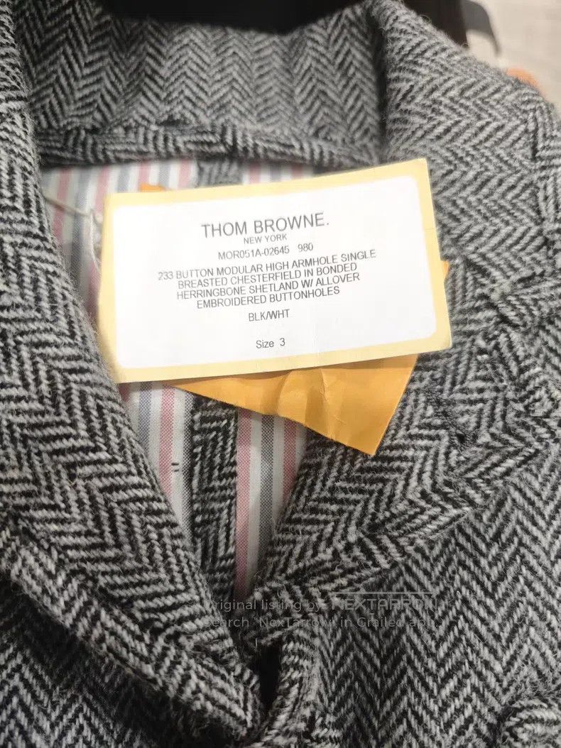 Thom Browne Thom Browne Runway style fully buttoned woolen overcoat Size US L / EU 52-54 / 3 - 5 Thumbnail