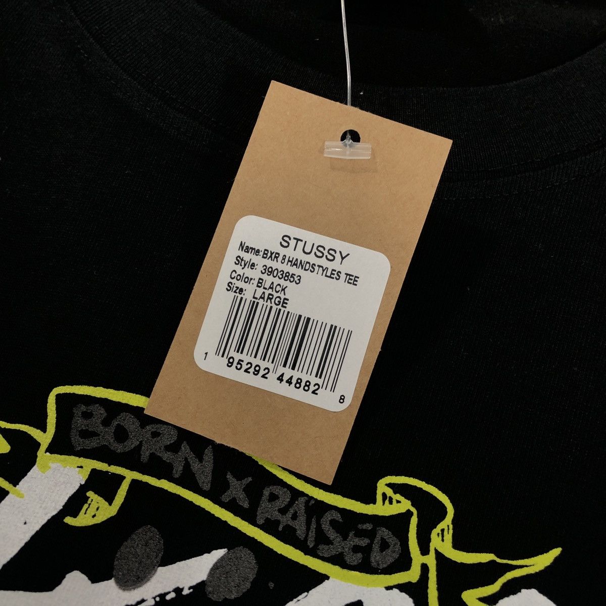 Stussy × Vintage Stussy Born X Raised 8 Handstyles Tee Size US L / EU 52-54 / 3 - 5 Thumbnail