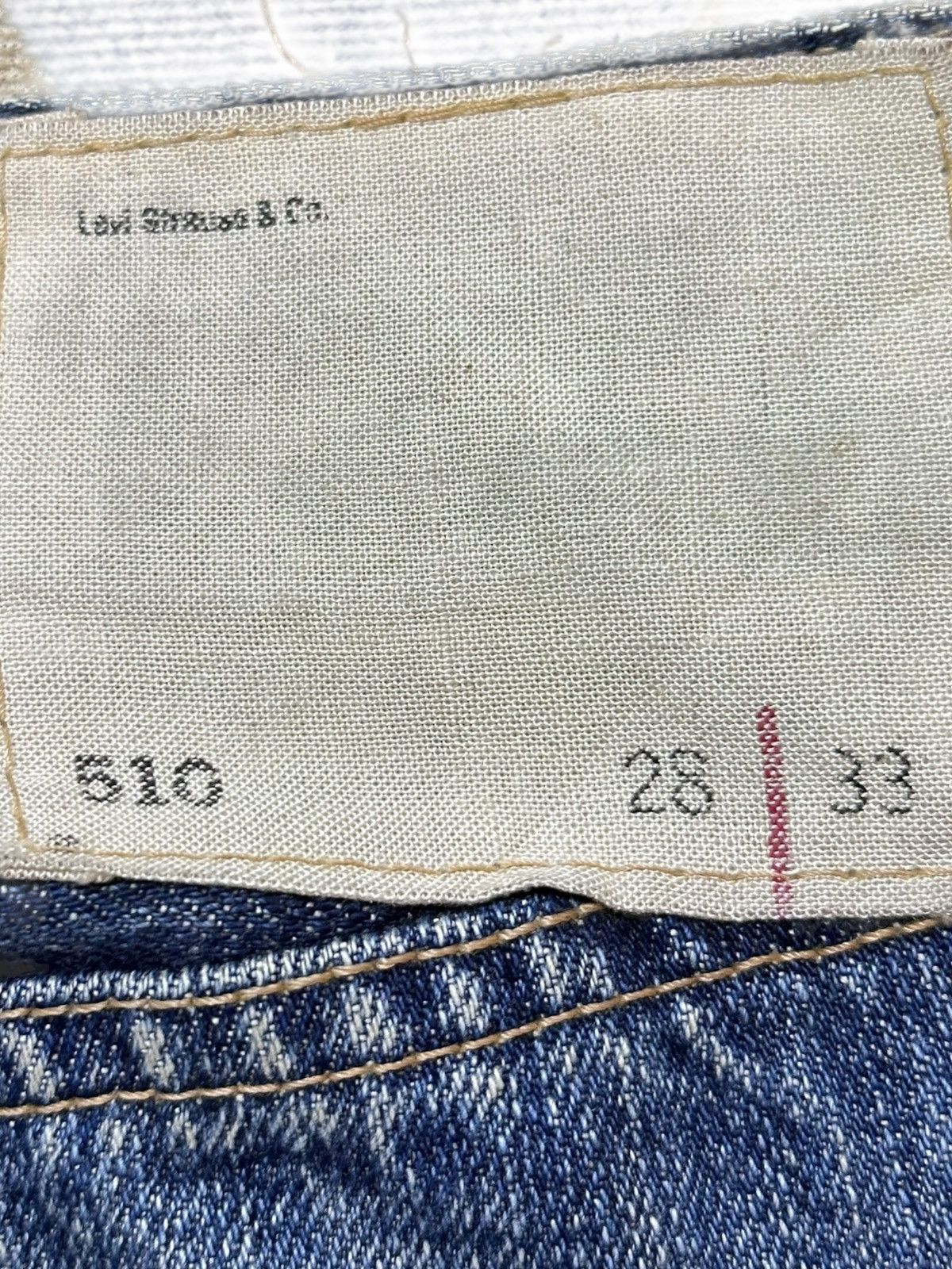 Levi's Vintage Clothing Vintage Levi’s 510 Faded Grunge Whiskers Denim Size US 28 / EU 44 - 7 Thumbnail