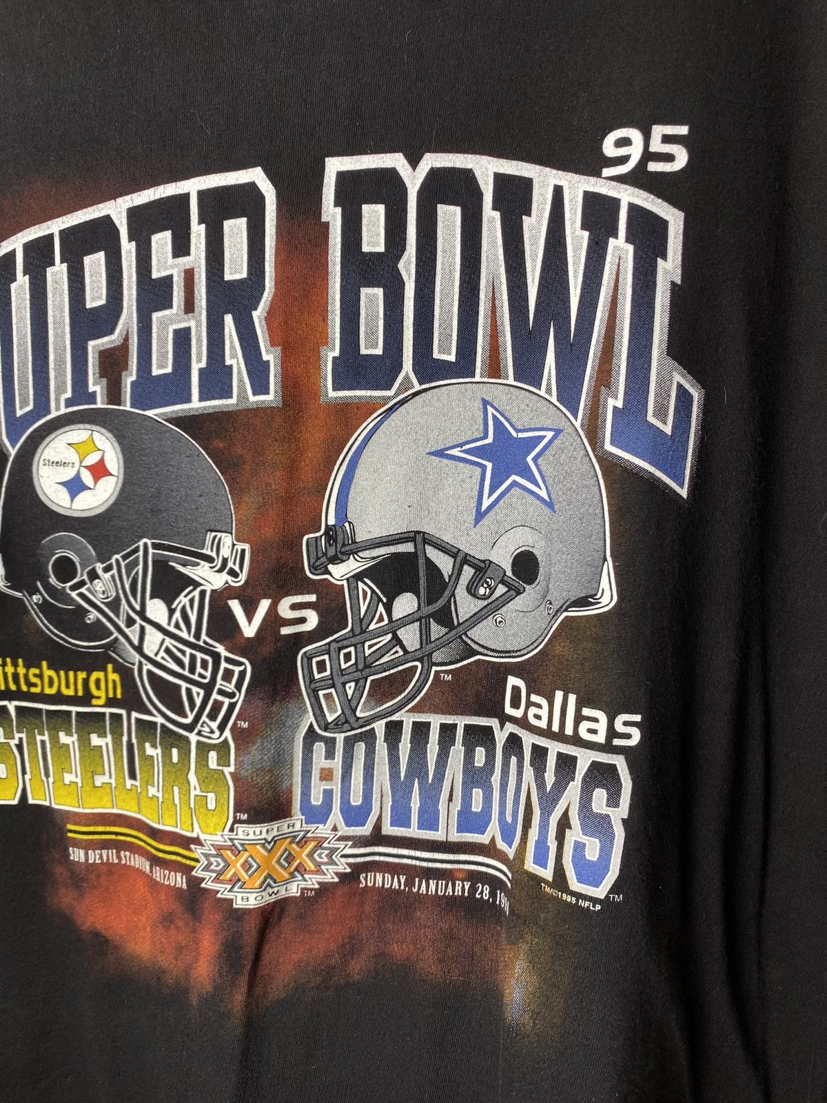 Other Vintage 1995 Salem Super Bowl Steelers Cowboys T Shirt NFL Size US L / EU 52-54 / 3 - 5 Thumbnail