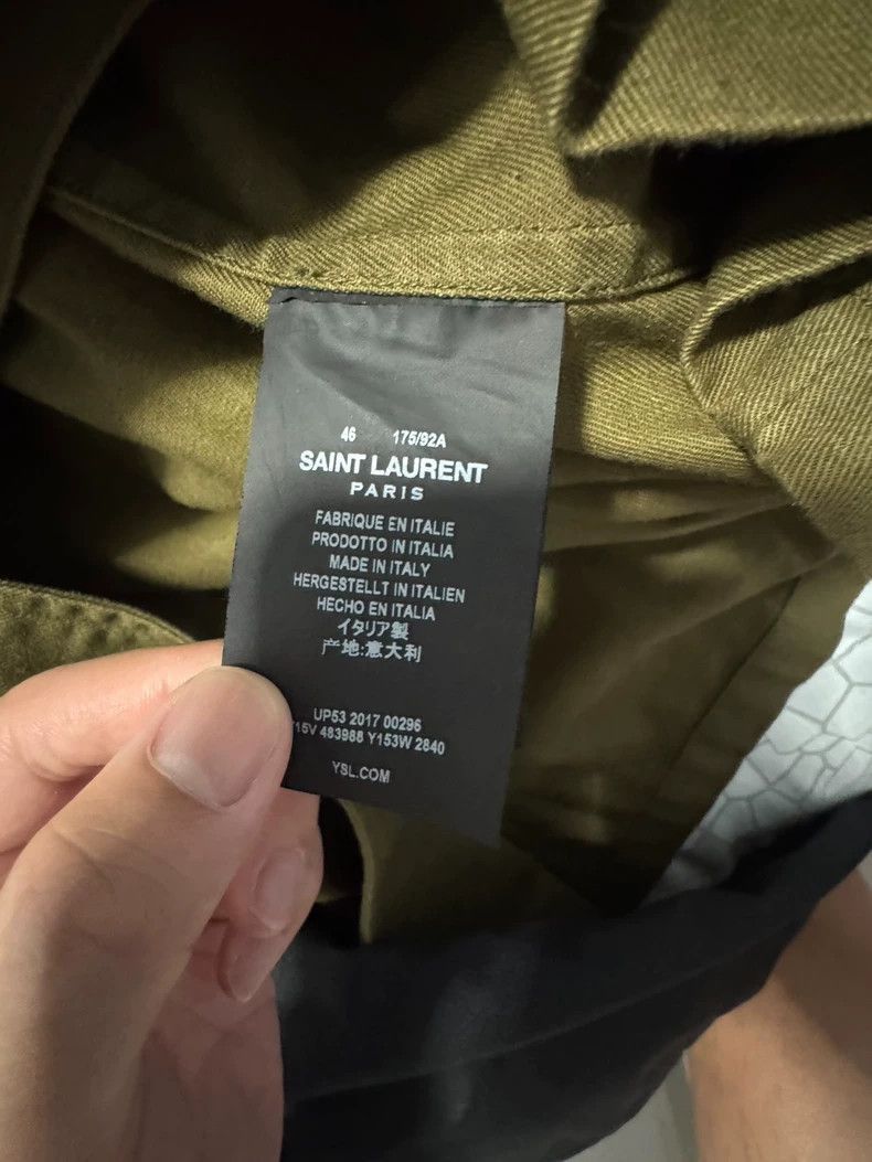 Saint Laurent Paris YSL SLP Vintage Button-Up Shirt Jacket- Size US M / EU 48-50 / 2 - 4 Thumbnail