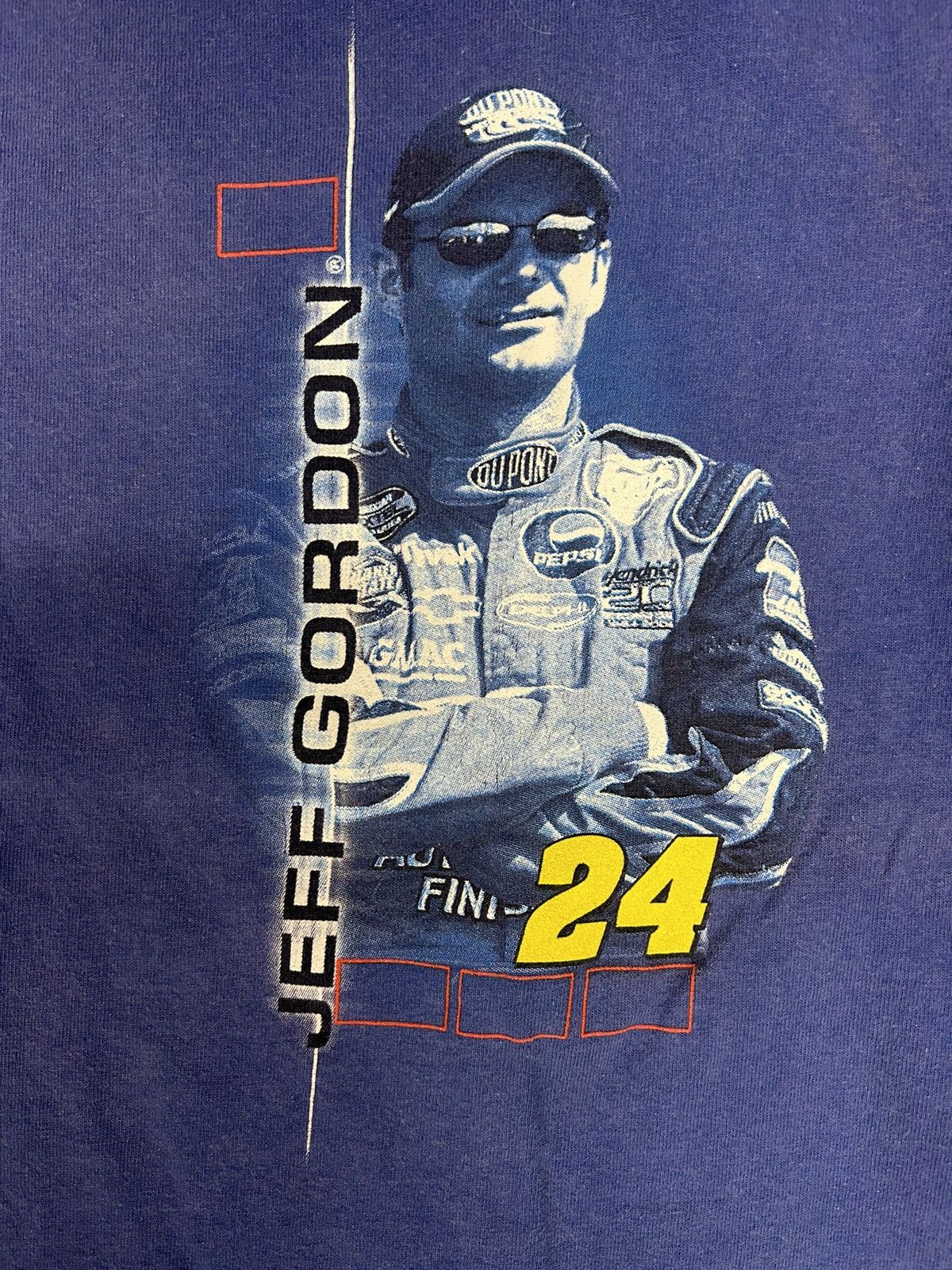 NASCAR Crazy Vintage Jeff Gordon Blue Nascar Racing Tee Shirt Size US M / EU 48-50 / 2 - 3 Thumbnail