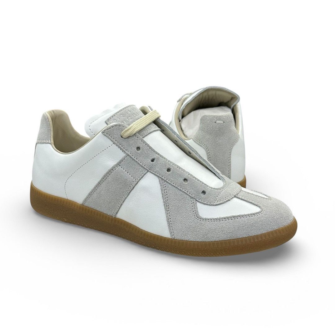 Maison Margiela Maison Margiela Replica Sneakers White Grey Gum Low Size US 7 / EU 40 - 1 Thumbnail