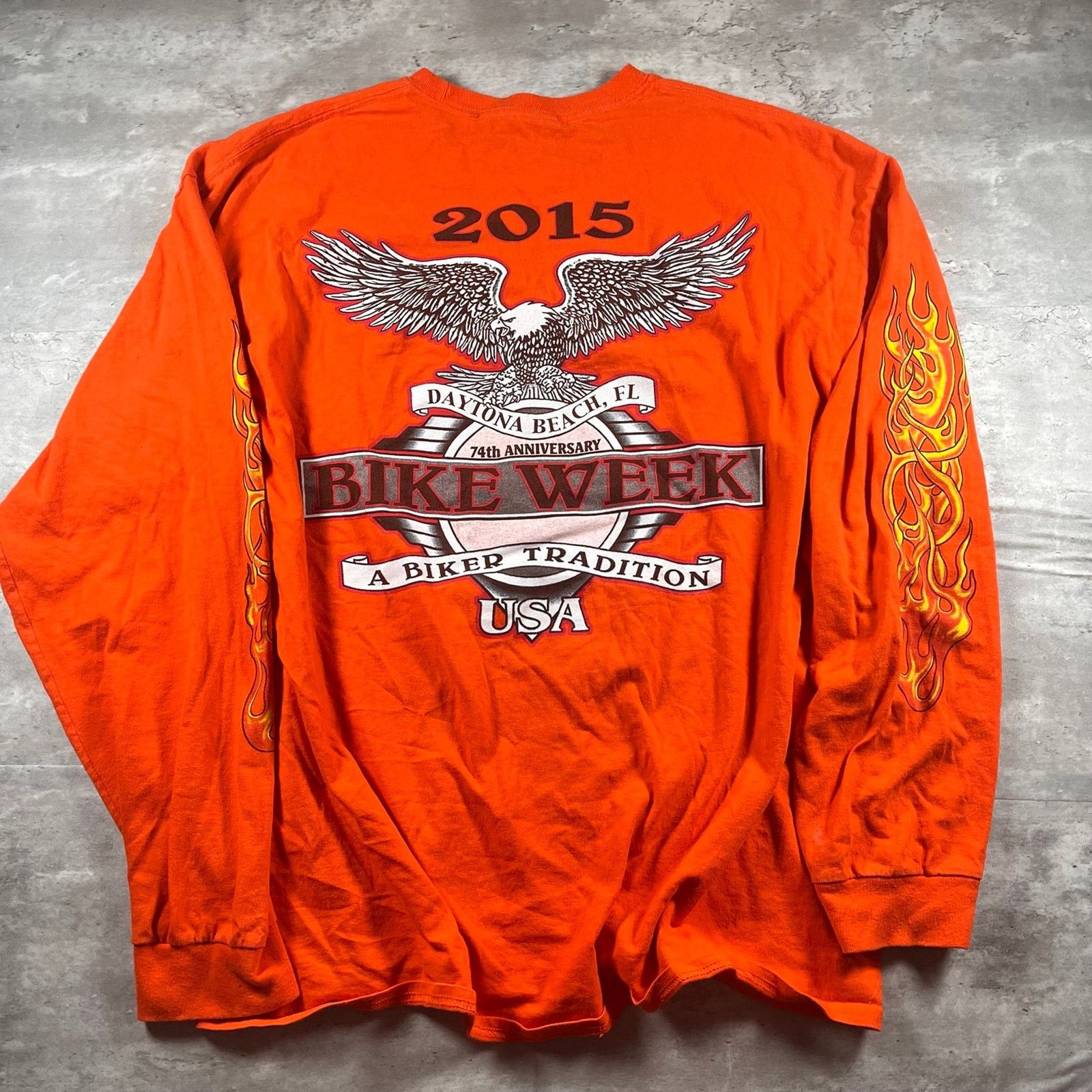 Harley Davidson Vintage motorcycle long sleeve Size US XL / EU 56 / 4 - 3 Thumbnail
