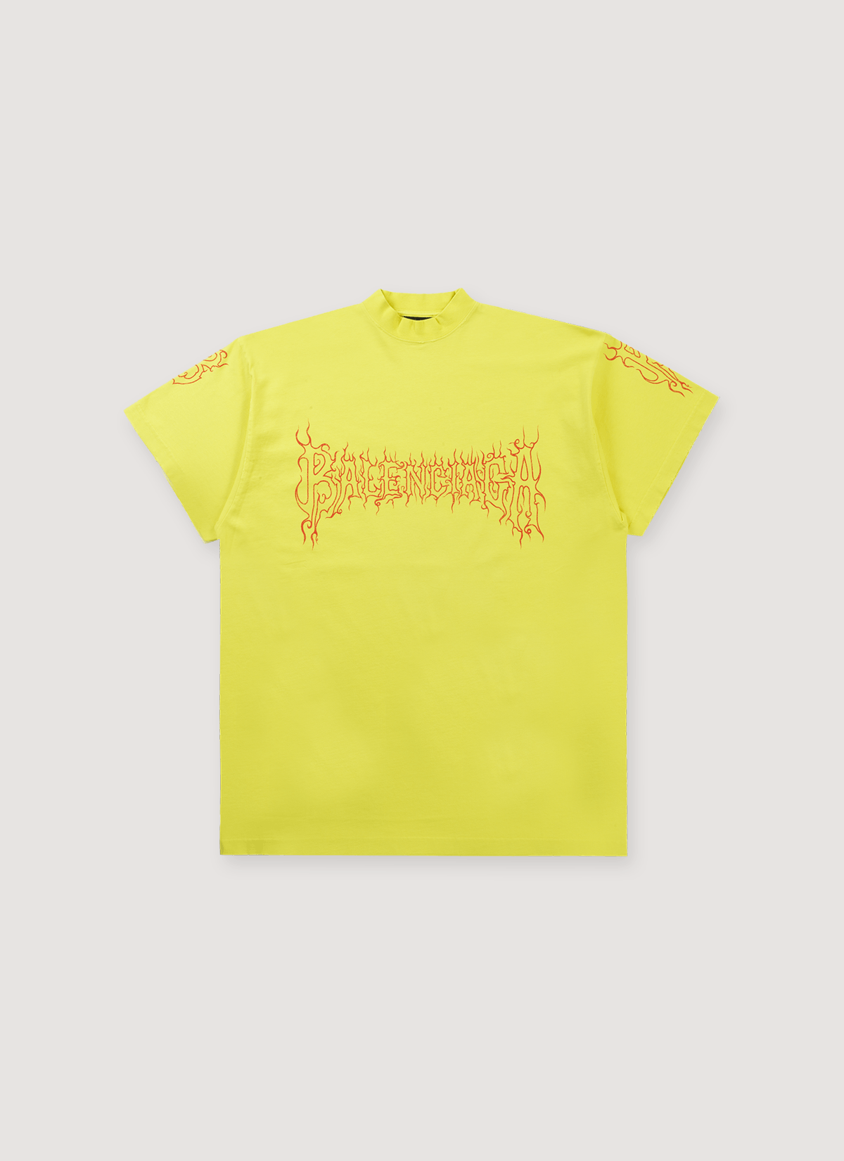 Balenciaga Darkwave Overd Tee Yellow Red Size US M / EU 48-50 / 2 - 1 Thumbnail