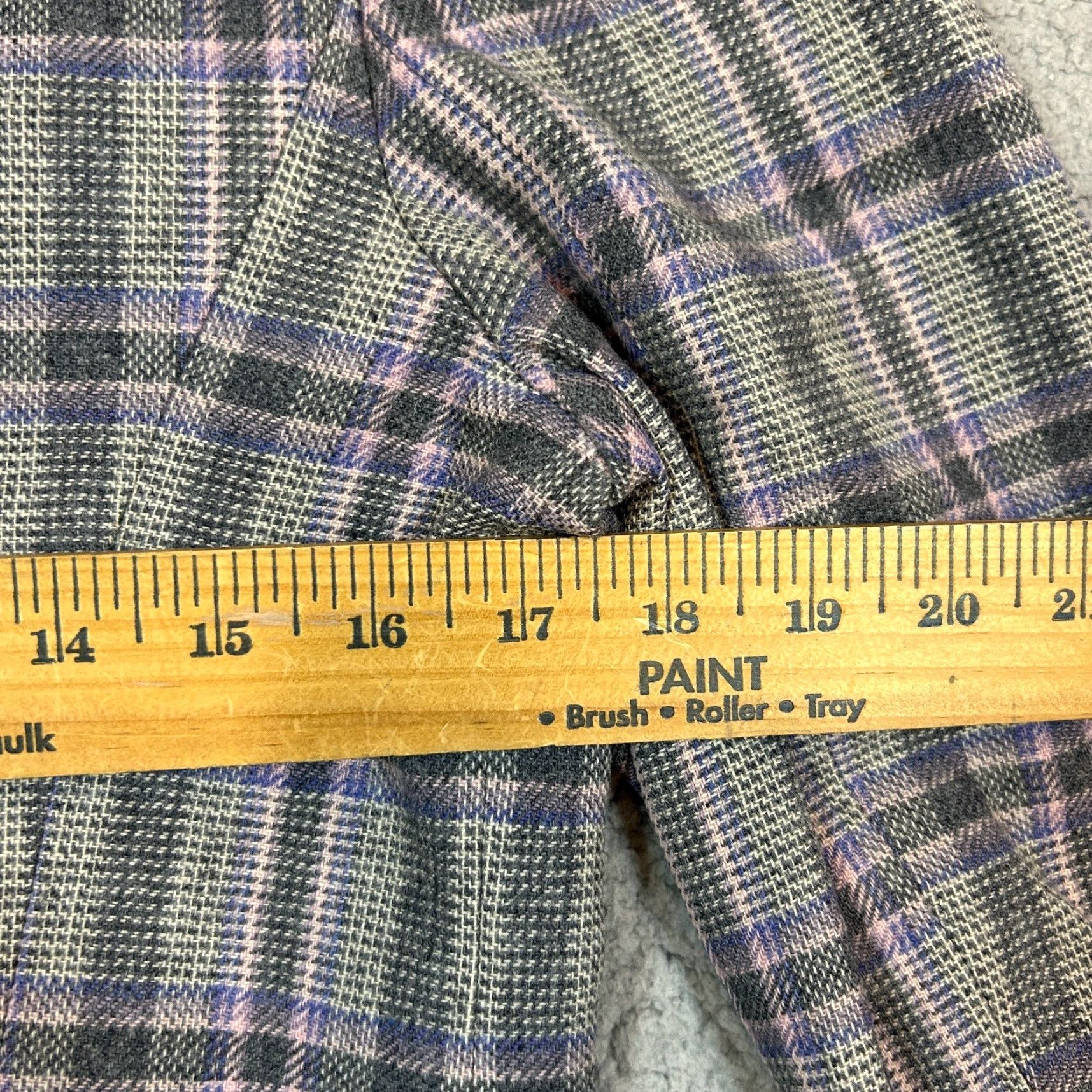 Pendleton VINTAGE Pendleton Blazer Jacket Women Gray 12P Petite Wool Single-Breasted Notch Lapel Work Size XL / US 12-14 / IT 48-50 - 4 Thumbnail