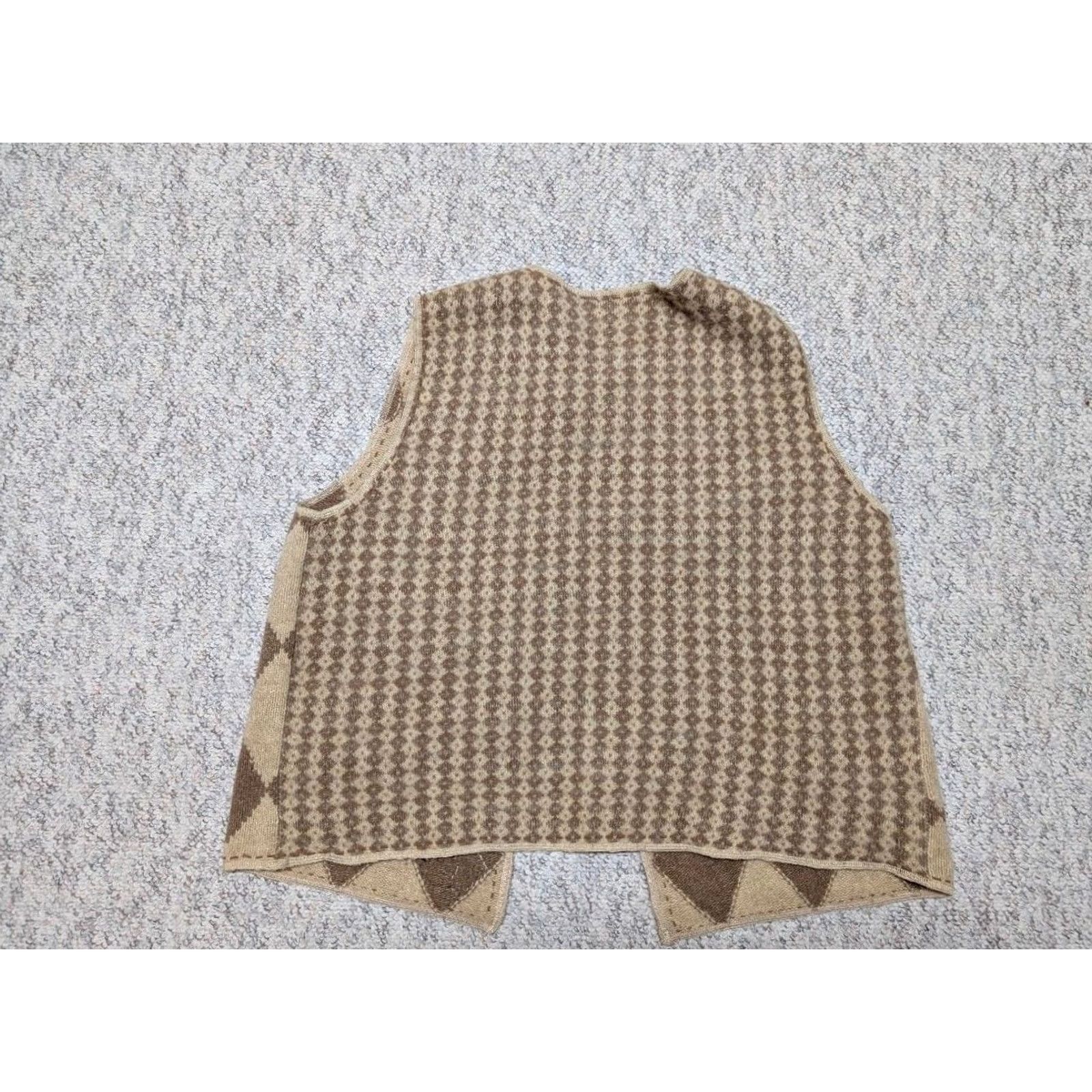 Vintage VINTAGE Susan Bristol Equstrian sweater vest XL Women Argyle/Diamond Wool Mohair Lambswool Brown Favorite Patterns 90s Mens Size XL / US 12-14 / IT 48-50 - 2 Thumbnail