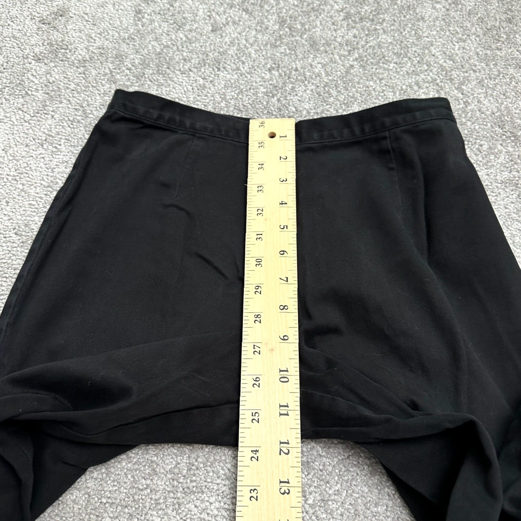 Ann Taylor Ann Taylor Dress Pants Women 6 Black Straight Leg Stretch Cotton Work 28x28.5 Size 28" / US 6 / IT 42 - 7 Thumbnail