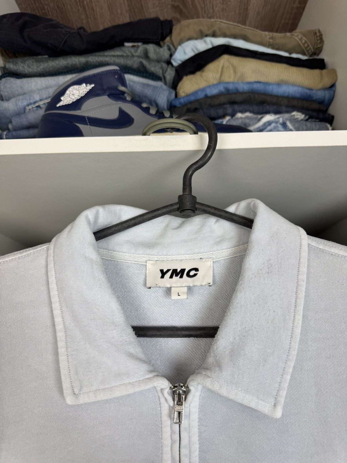 YMC YMC Men's 1/4 Zip Collared Sweatshirt Size US L / EU 52-54 / 3 - 3 Thumbnail