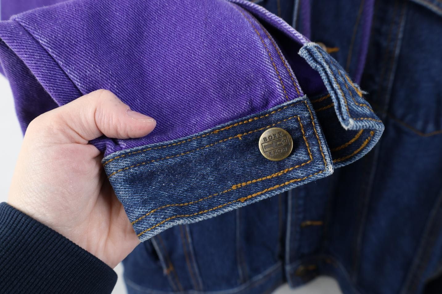 Vintage Deadstock Vintage 90s Streetwear Hooded Denim Trucker Jacket Size US L / EU 52-54 / 3 - 9 Thumbnail