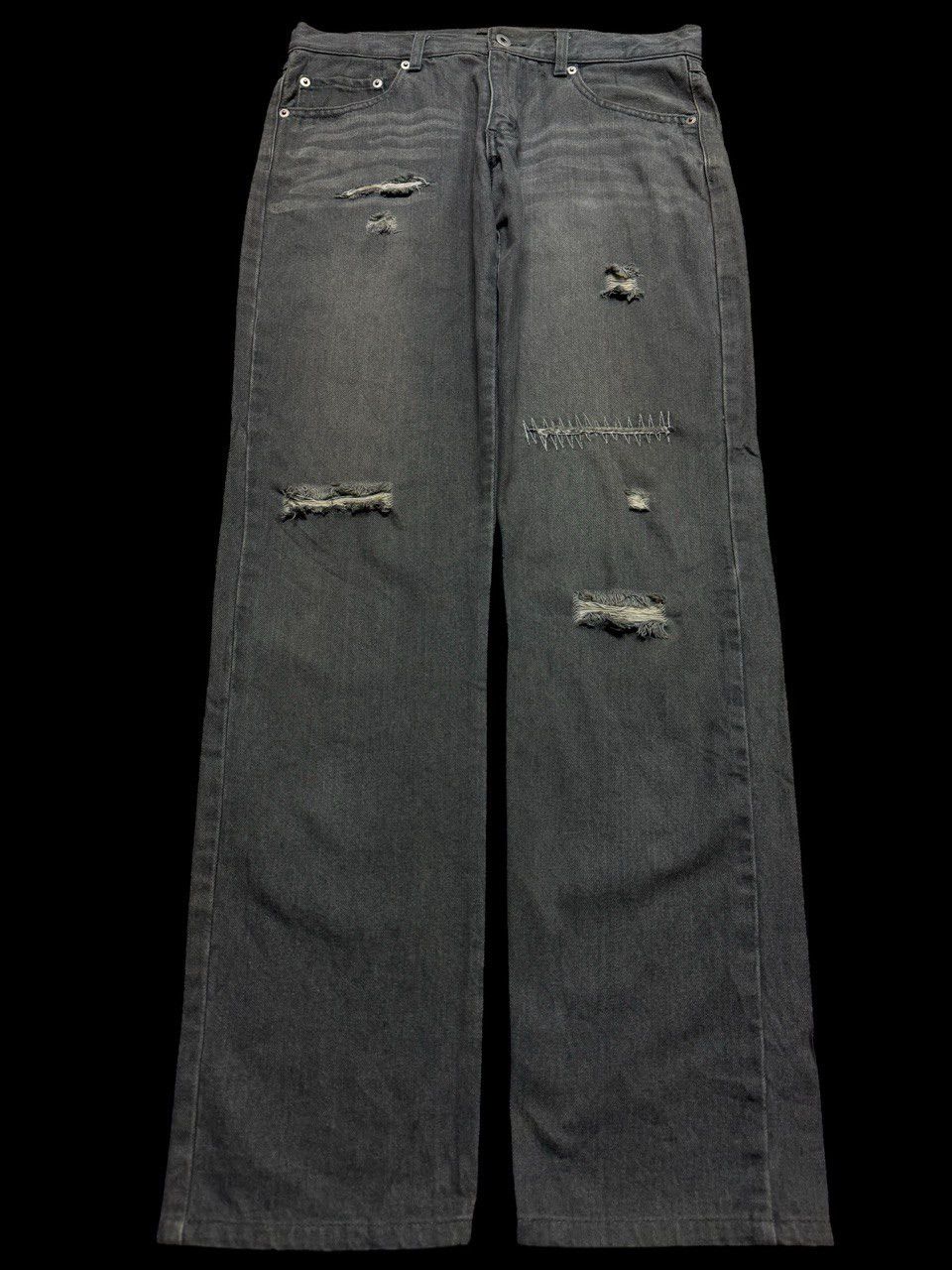 Designer SICK Men's Melrose Mudwash Grunge Distressed Ripped Jeans Size US 30 / EU 46 - 1 Thumbnail