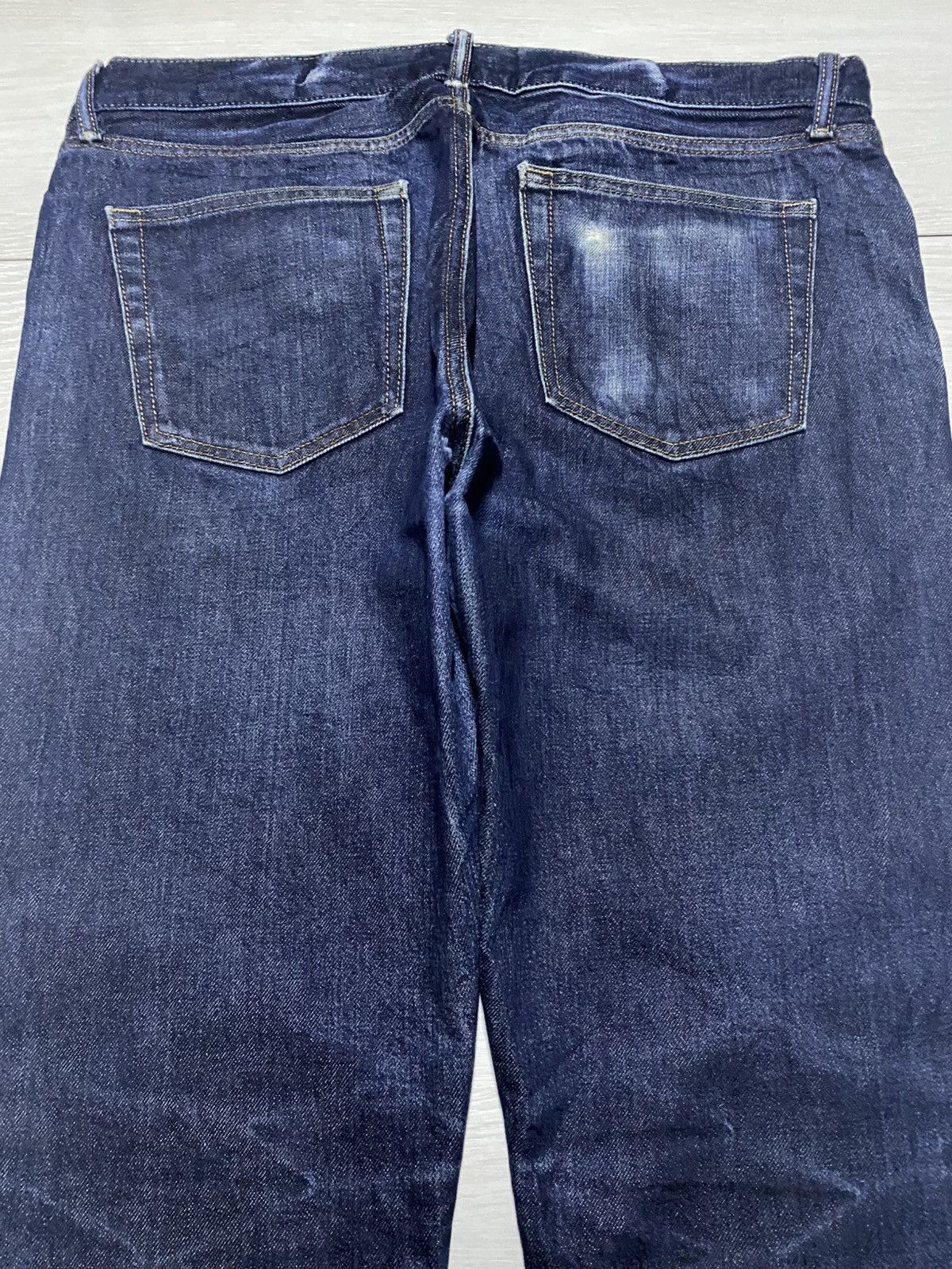 Undercover × Uniqlo Vintage Japanese Uniqlo Blue Wash Selvedge Repair Jeans Size US 36 / EU 52 - 4 Thumbnail