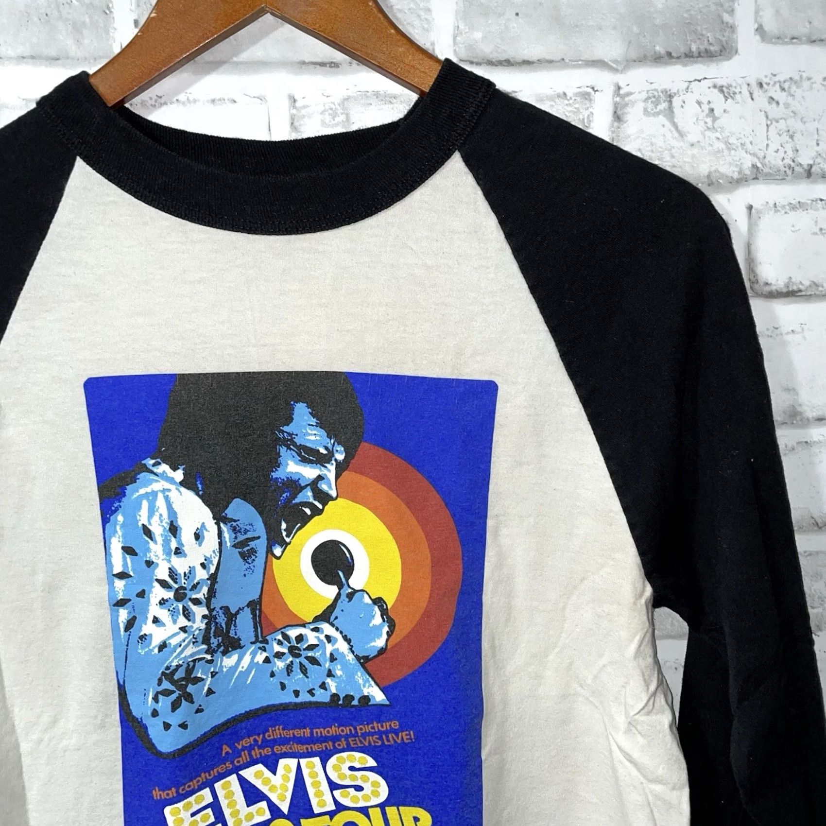 Vintage Steady Tee Mens S White VTG Elvis Presley Mid Sleeve Cotton Graphic Size Size US S / EU 44-46 / 1 - 2 Thumbnail