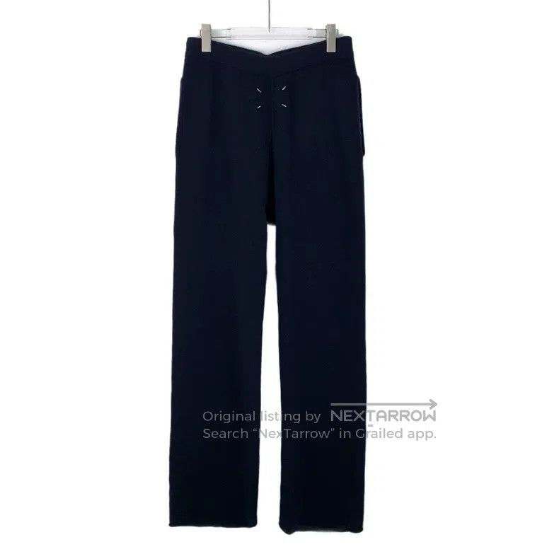 Maison Margiela Maison Margiela SizeS Dark blue sheep wool drawstring casua Size US 27 - 2 Thumbnail