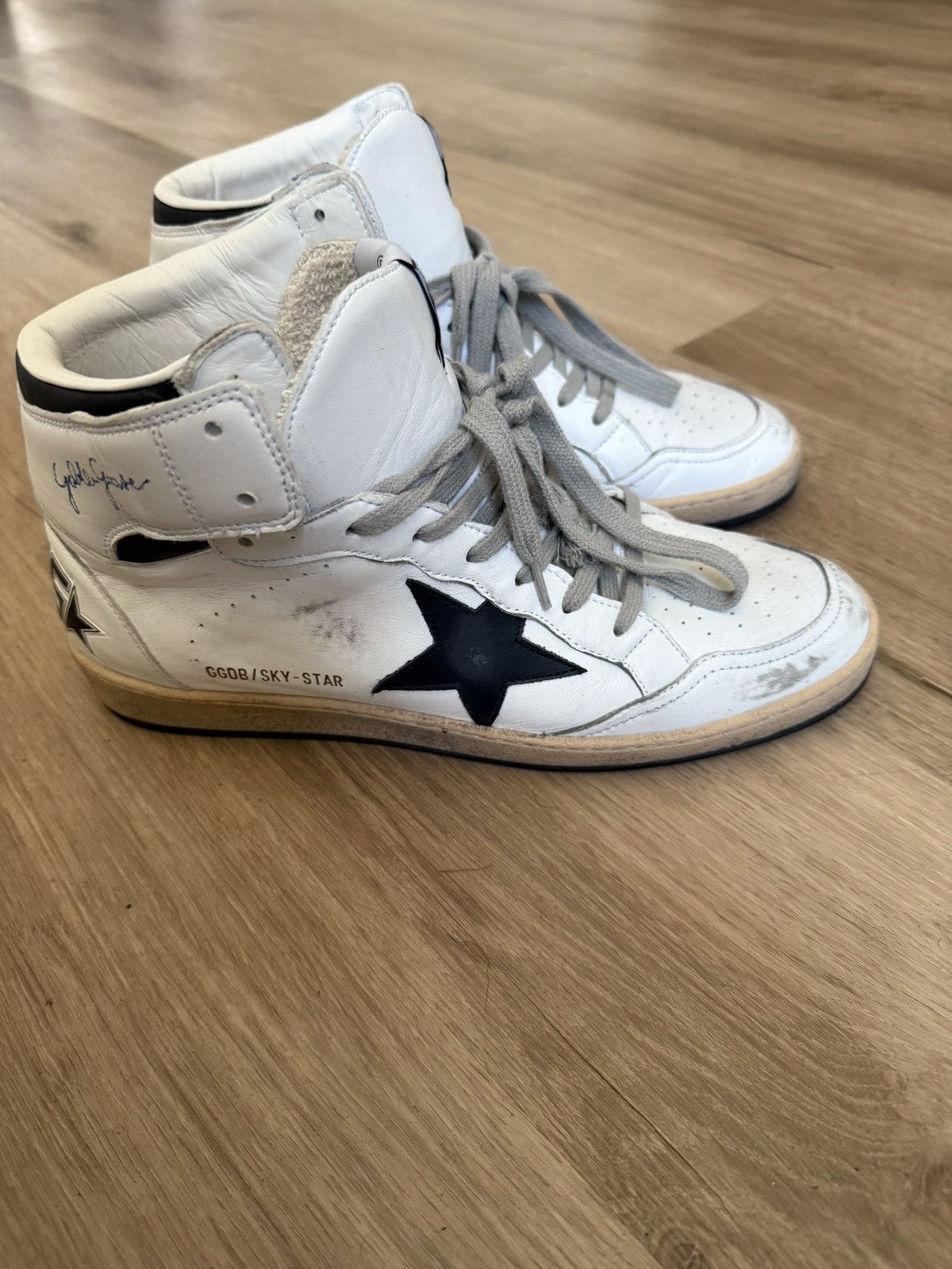 Golden Goose Golden Goose Sky Star High Tops – White/Black – Size 43 Size US 10 / EU 43 - 2 Thumbnail