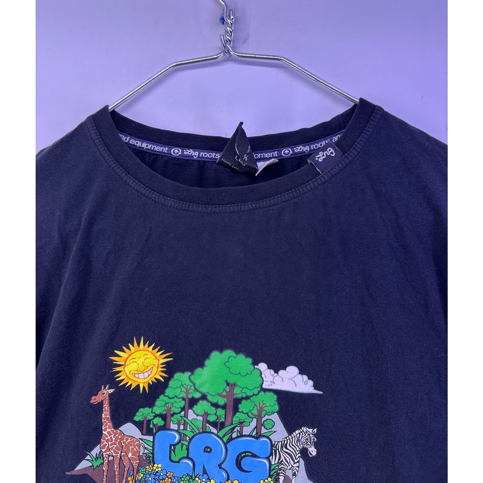 LRG LRG Zoo Print Black Tshirt Size 4XL Size US XXL / EU 58 / 5 - 7 Thumbnail