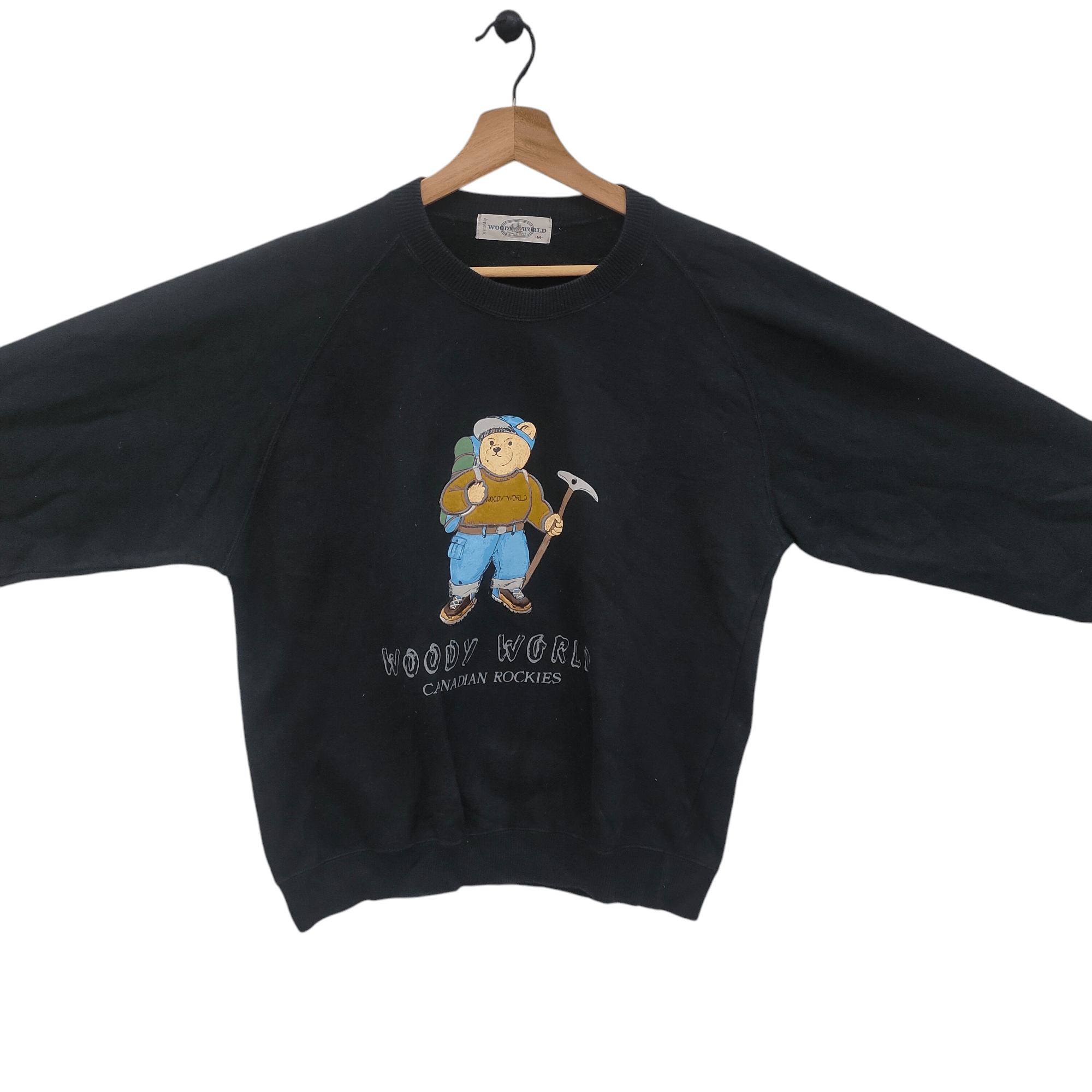 Designer × Vintage 90s Woody World Canadian Rookies Raglan Sweatshirt Size M / US 6-8 / IT 42-44 - 2 Thumbnail