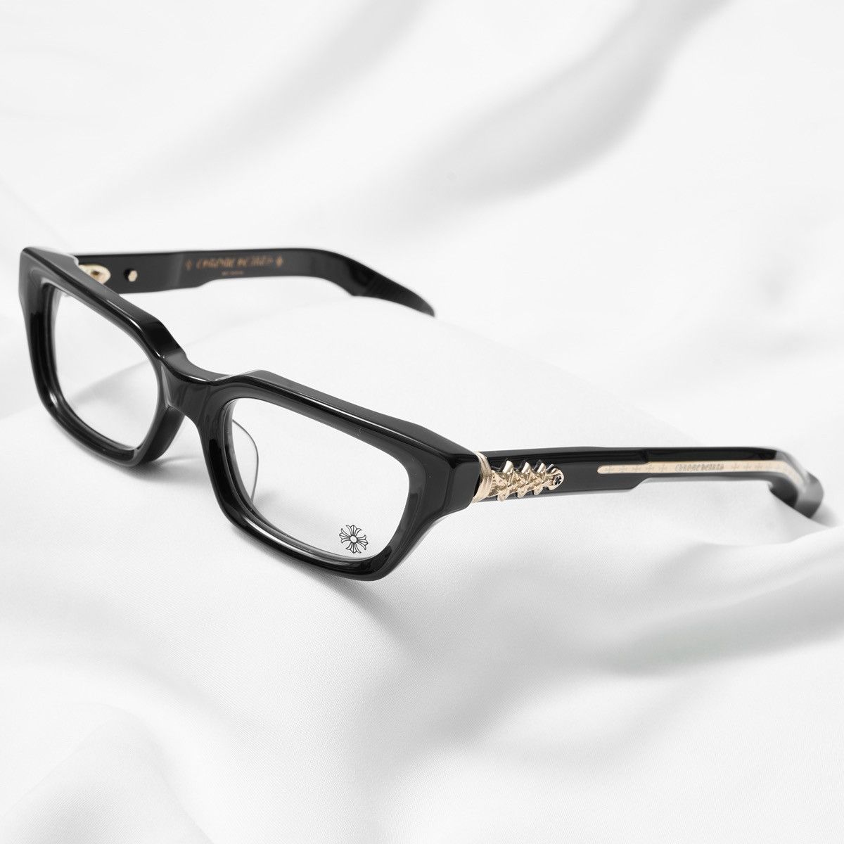 Chrome Hearts CHROME HEARTS ASSTRAORDINAIRE - A BLACK - 18K GOLD PLATED GLASSES Size ONE SIZE - 2 Thumbnail
