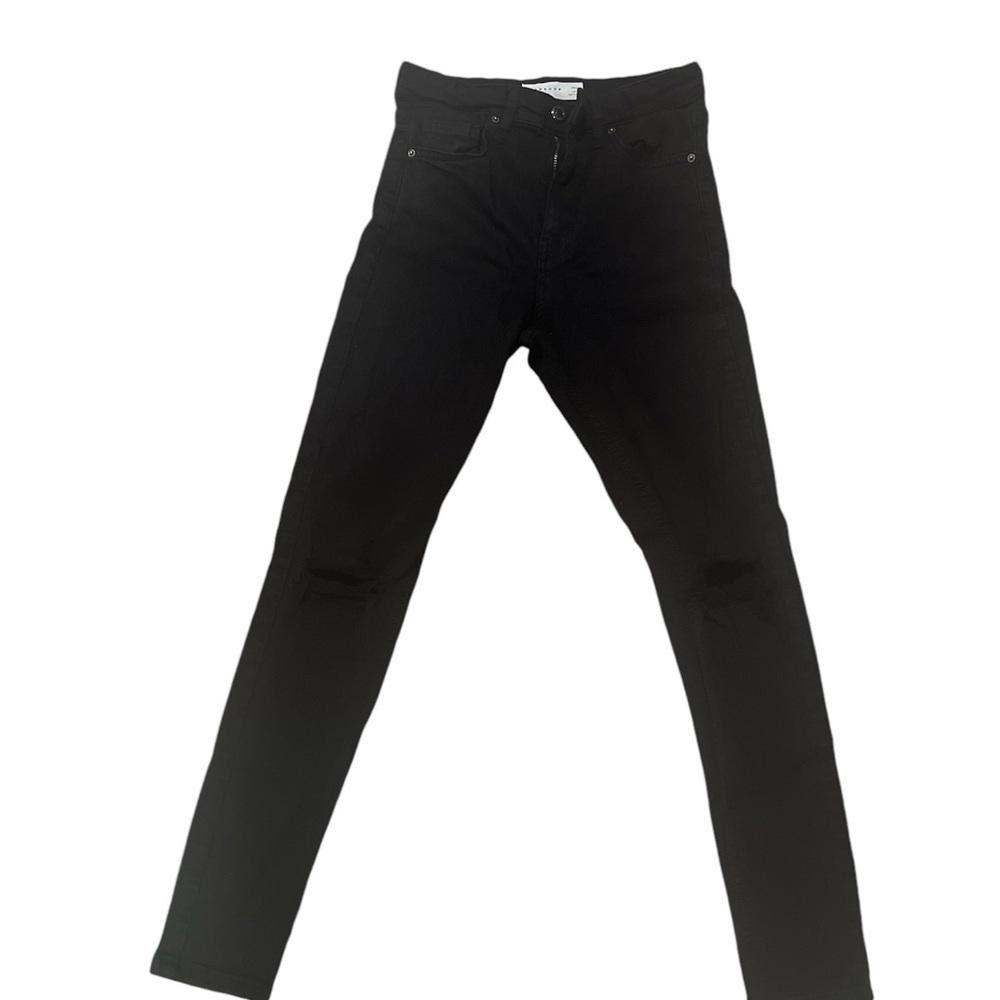 Topshop Topshop Jamie jeans in pure black Size 26 Size 26" / US 2 / IT 38 - 1 Thumbnail