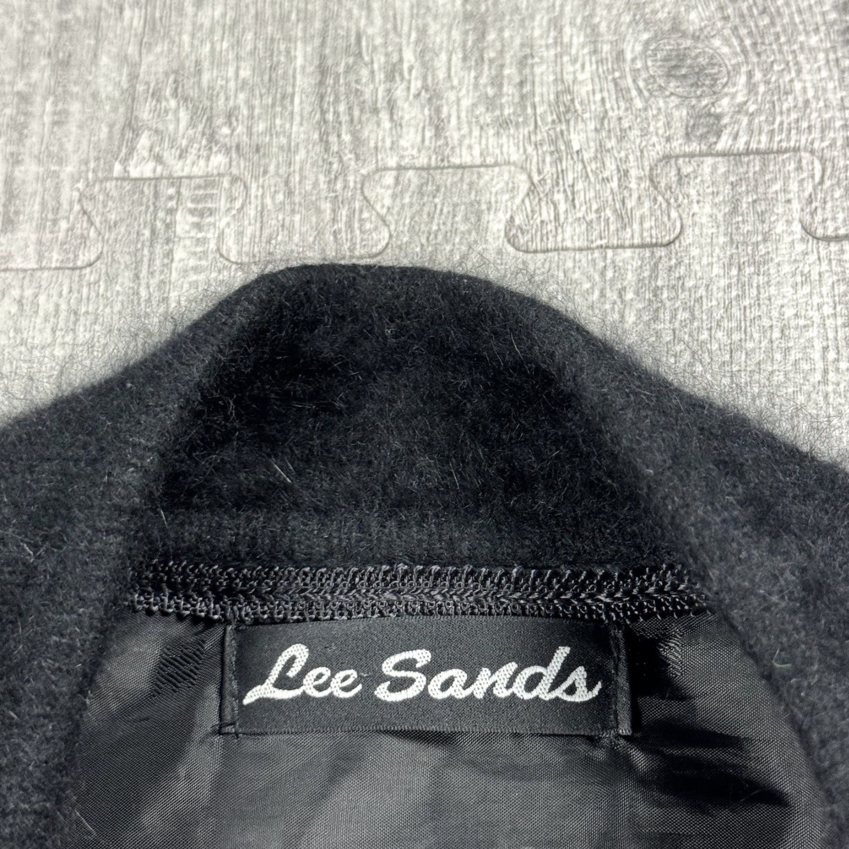 Lee VINTAGE Lee Sands Women's Beaded Angora Fuzzy Long Sleeve Button-Up Cardigan Jacket One Size Black Fall Winter Size ONE SIZE - 4 Thumbnail