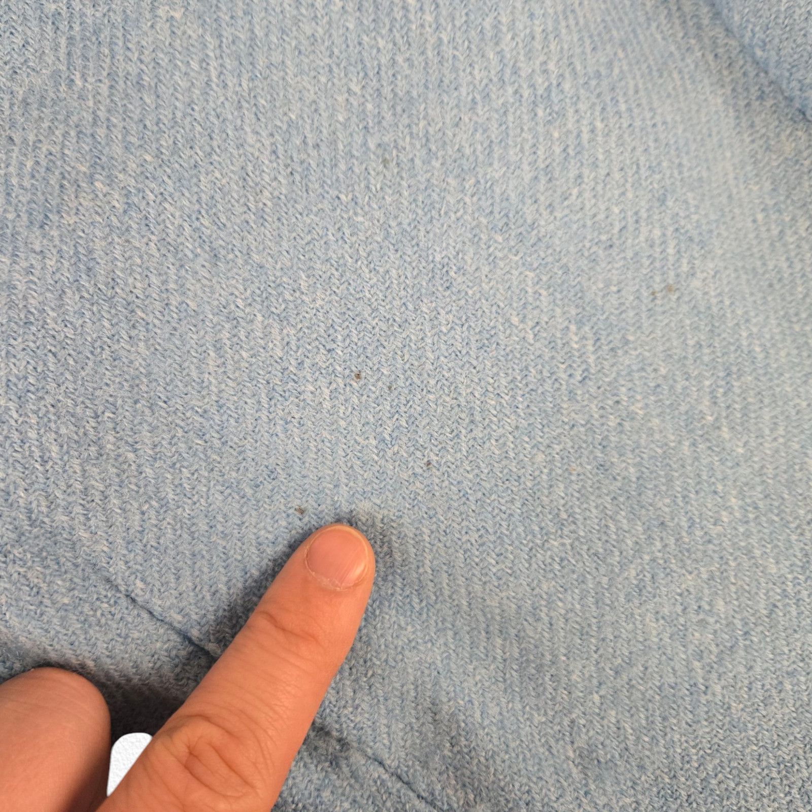 Vintage 50s Light Blue USA Union Made Rockabilly Wool Dress Size 2 Size XS / US 0-2 / IT 36-38 - 10 Thumbnail