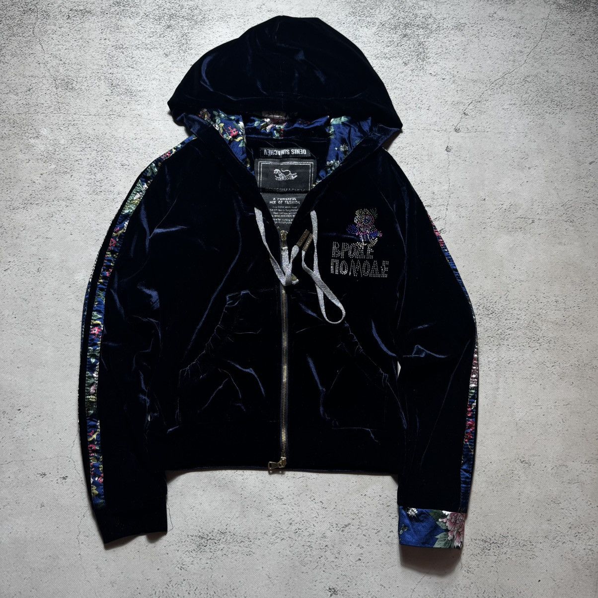 Denis Simachev y2k velour flowers zip hoodie denis simachev with big logo Size M / US 6-8 / IT 42-44 - 8 Thumbnail