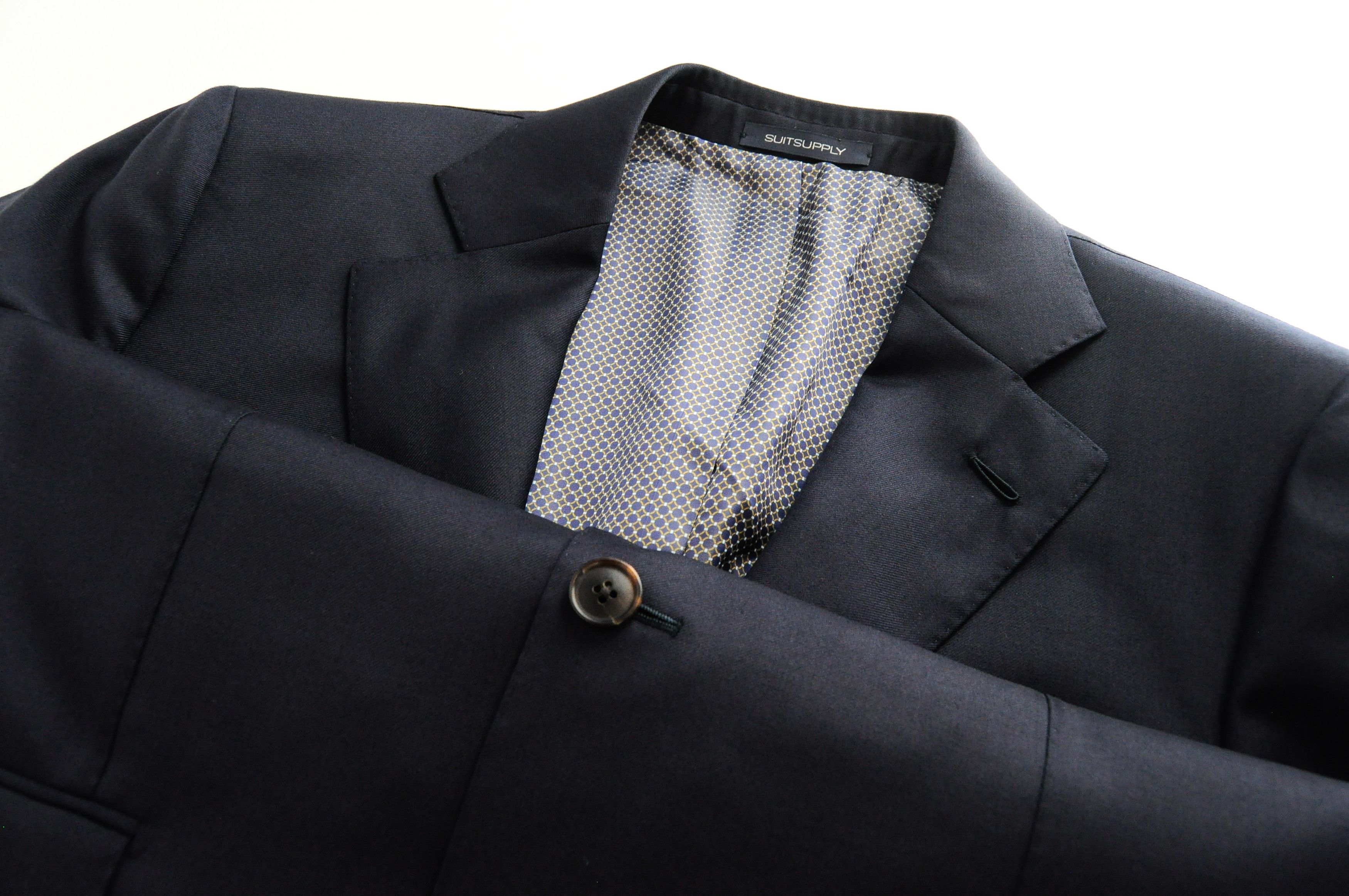 Suitsupply LA SPALLA UK40R Wool Dark Navy Lined Blazer 54902 Size 40R - 4 Thumbnail