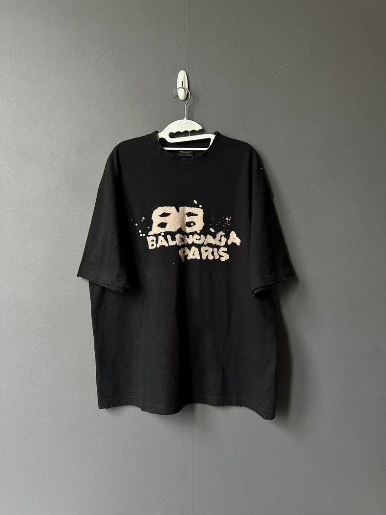 Balenciaga Balenciaga Graffiti Short Sleeve Size US M / EU 48-50 / 2 - 1 Thumbnail