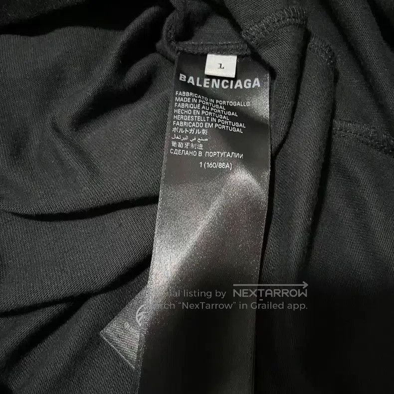 Balenciaga Balenciaga Black Post-It Note Short Sleeve Size US S / EU 44-46 / 1 - 4 Thumbnail