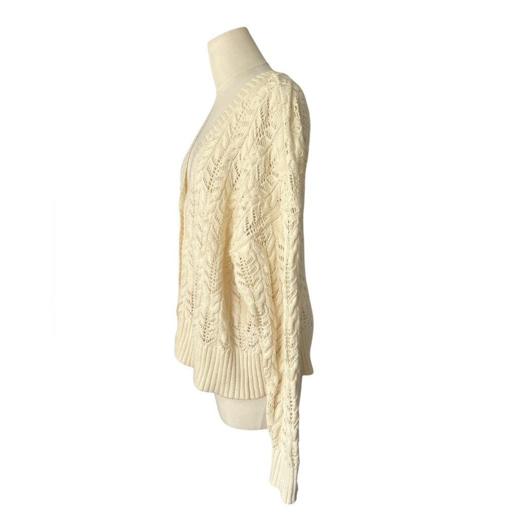 Rachel Zoe Rachel Zoe Women's Cardigan Sweater Beige Button-Up Long Sl Size L / US 10 / IT 46 - 3 Thumbnail