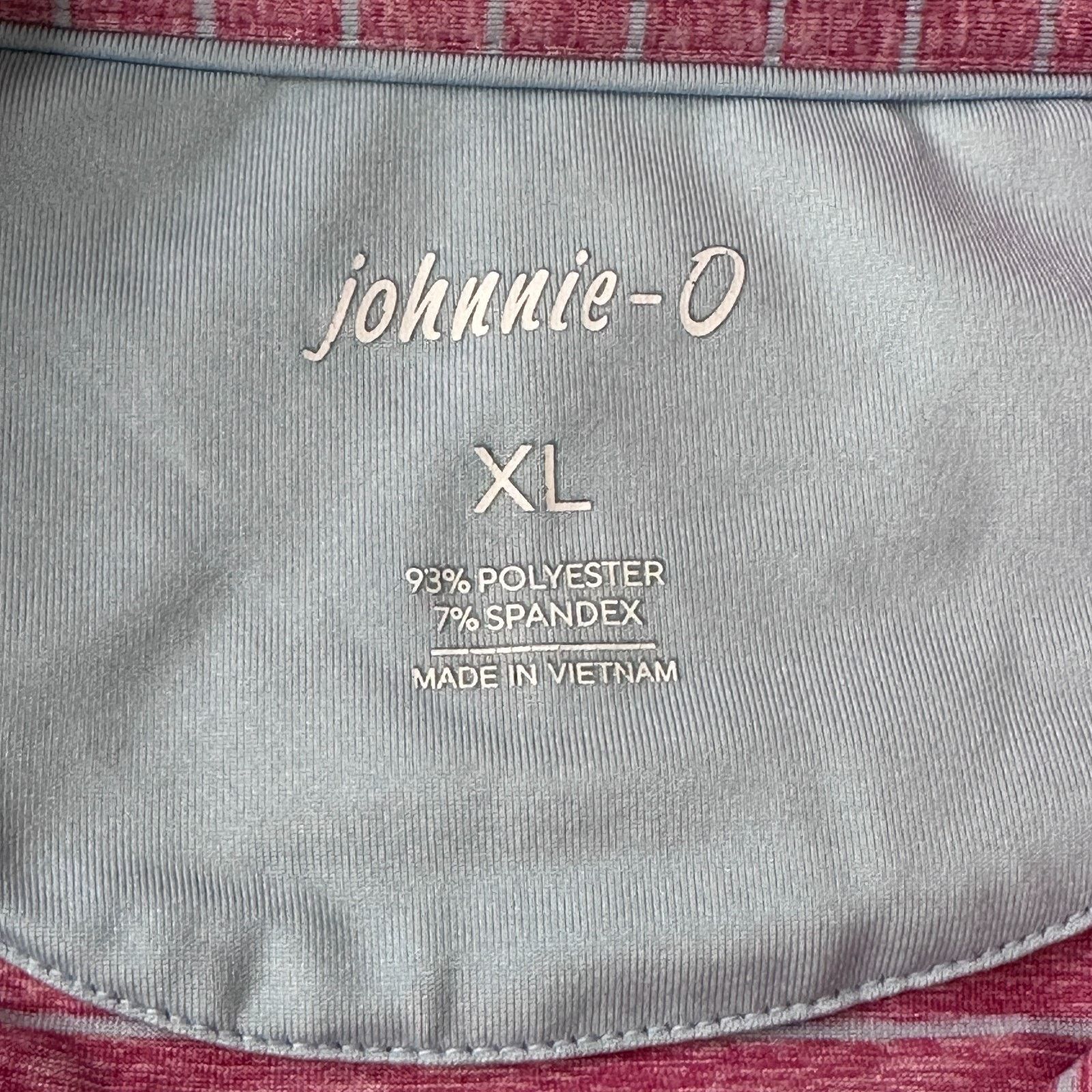 Other Johnnie-O Polo Shirt Mens XL Pink Blue Striped Golf Pullover Size US XL / EU 56 / 4 - 6 Thumbnail