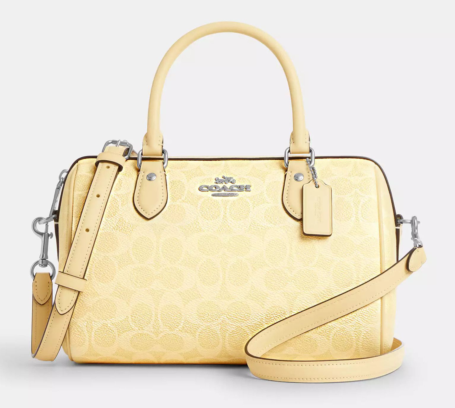 Coach Rowan Satchel Bag In Signature Canvas CV961 Size ONE SIZE - 9 Thumbnail
