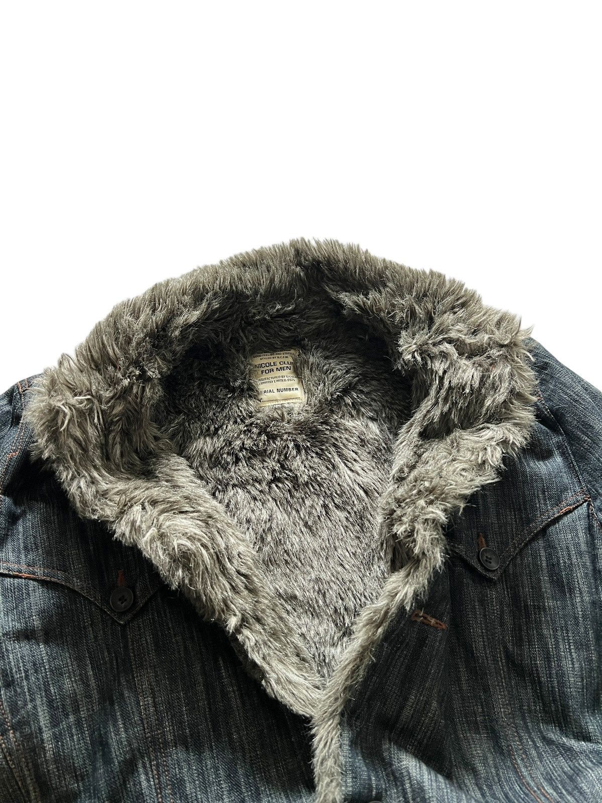 Nicole Club Nicole Club Fur Denim Jacket 4 Pockets Size US L / EU 52-54 / 3 - 10 Thumbnail