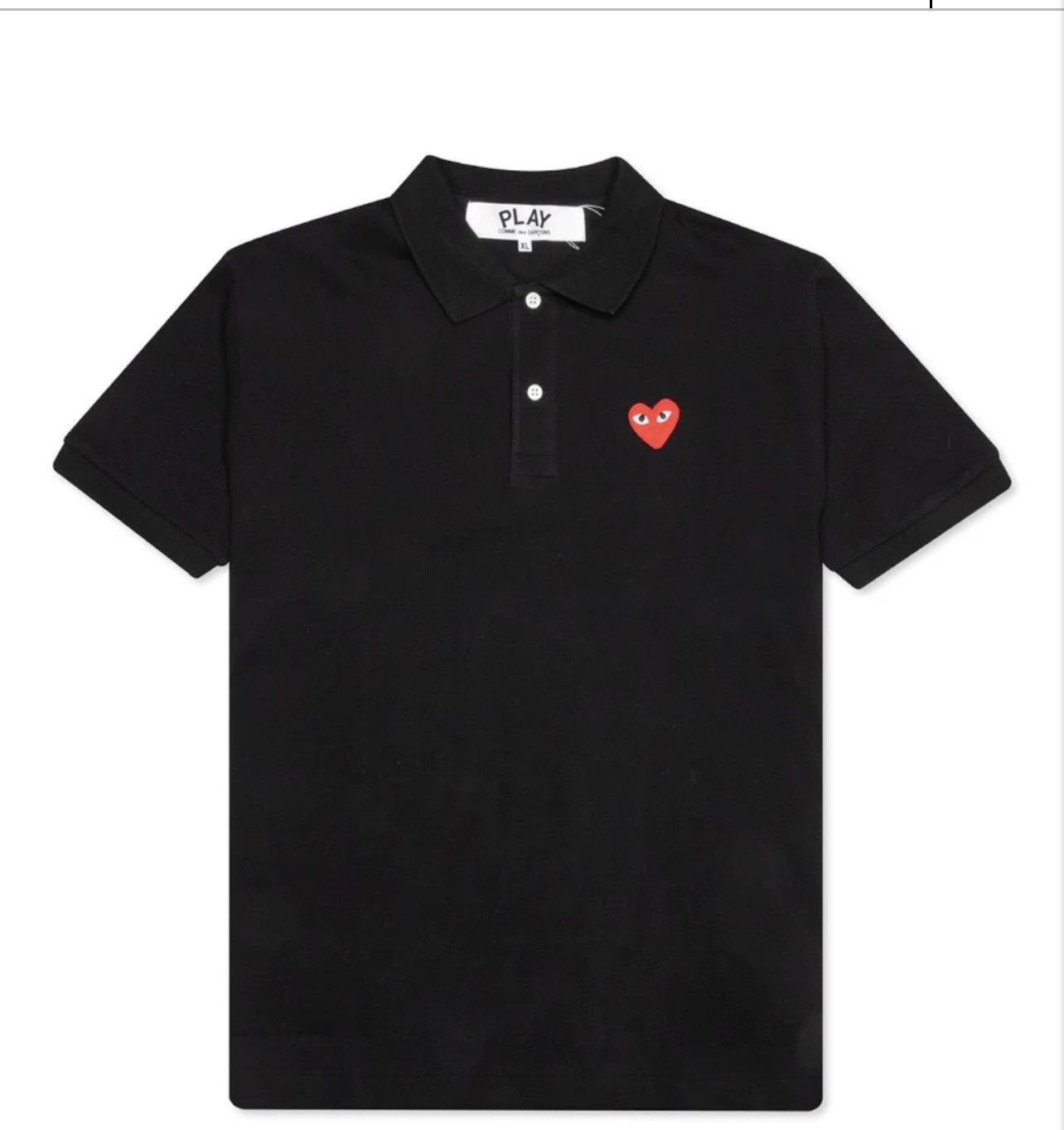 Comme des Garcons PLAY Comme Des Garcon Play Polo (big face) Size US L / EU 52-54 / 3 - 1 Thumbnail