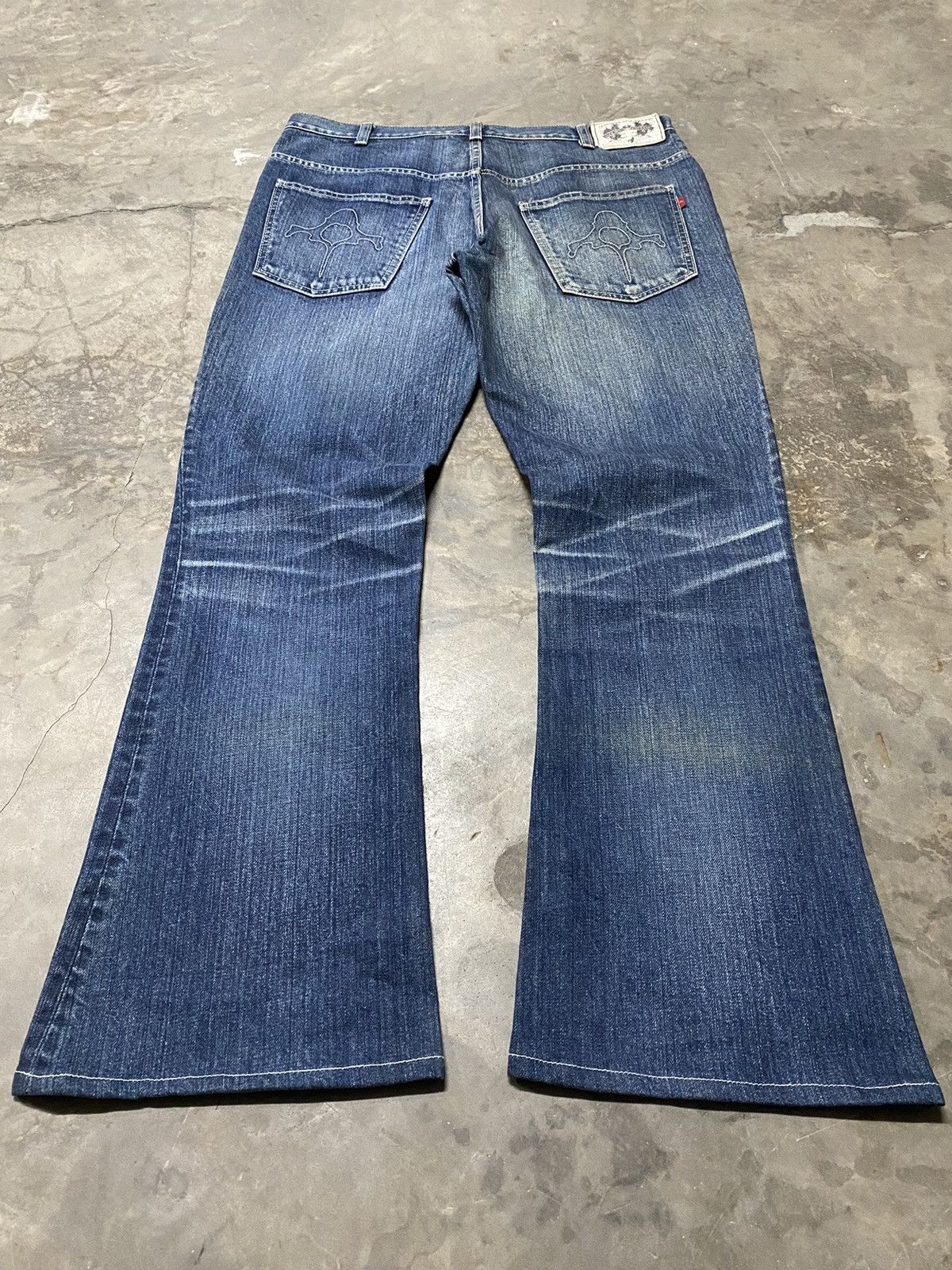 Japanese Brand Flare Jeans Japan Spirit Denim 10SDP41 Size US 34 / EU 50 - 1 Thumbnail